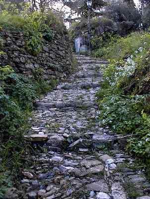 La stradina di accesso